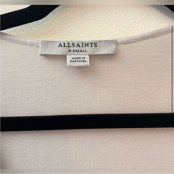 All Saints NWT Amira Surplice Knit Top in Stone Size XS - Picture 8 of 10